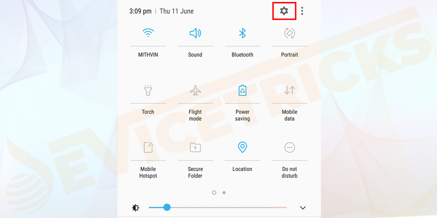 Go to your Android Settings.