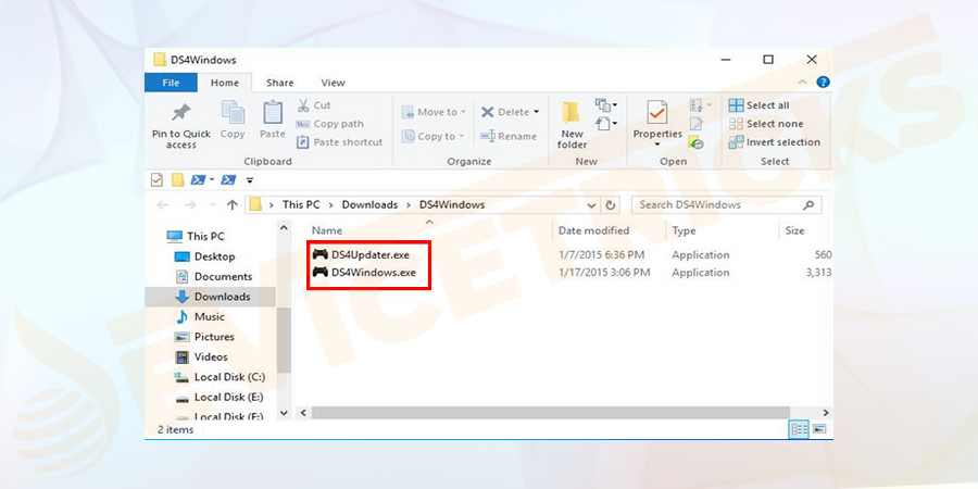 Then open the extracted file > click on DS4Updater.