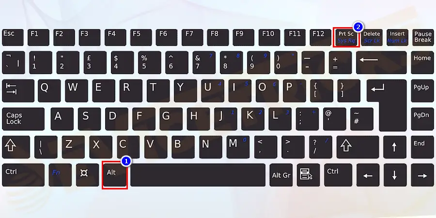 Press Alt key + PrintScreen key: This will capture presently selected window and allow saving the screenshot via paint or any other editing application.