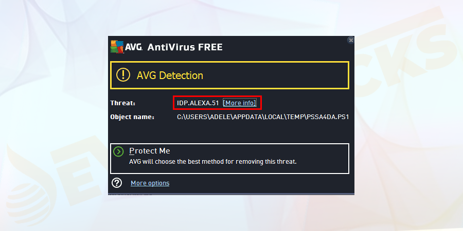 What is IDP.alexa.51 Virus Infection?
