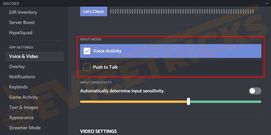 And under the Input Device > select the preferred microphone instead of the Default option.