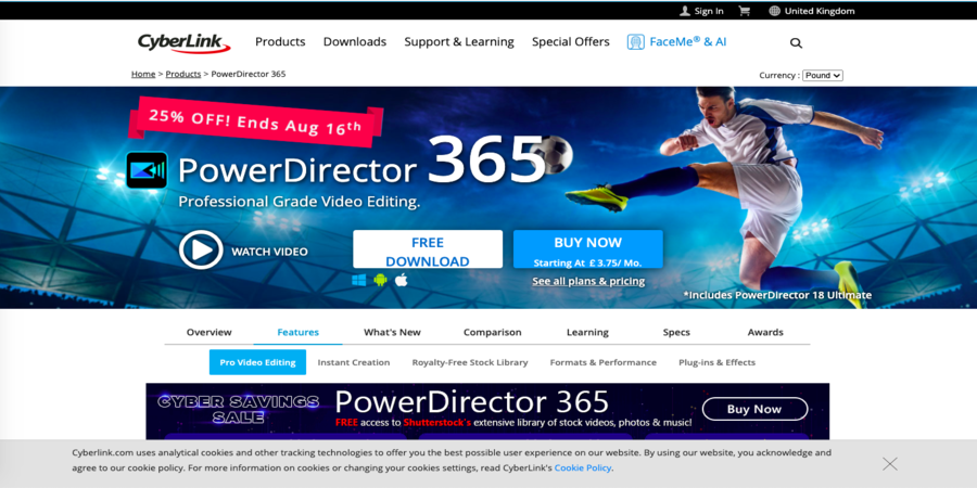 360-degree motion tracking best Video editing Software free