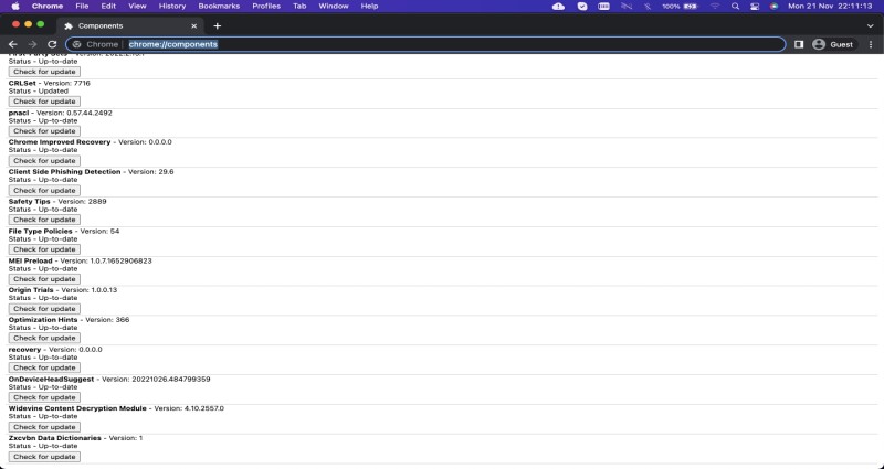 chrome://components