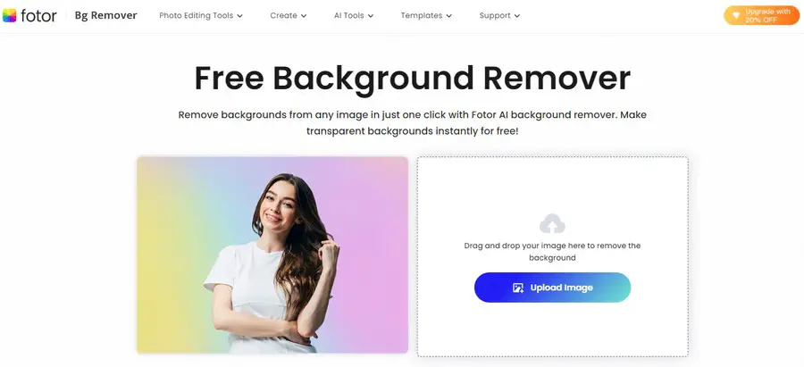 Remove Background by Fotor AI Image Editor 